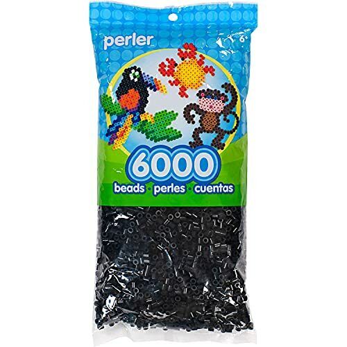 Perler perles fusibles perles pour artisanat 6000 pièces noir - Photo 1 sur 3