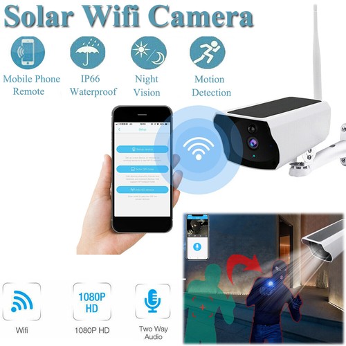 1080P Wireless Solar Power WiFi Outdoor Home Security IP Camera Night Vision HD - Picture 15 of 15