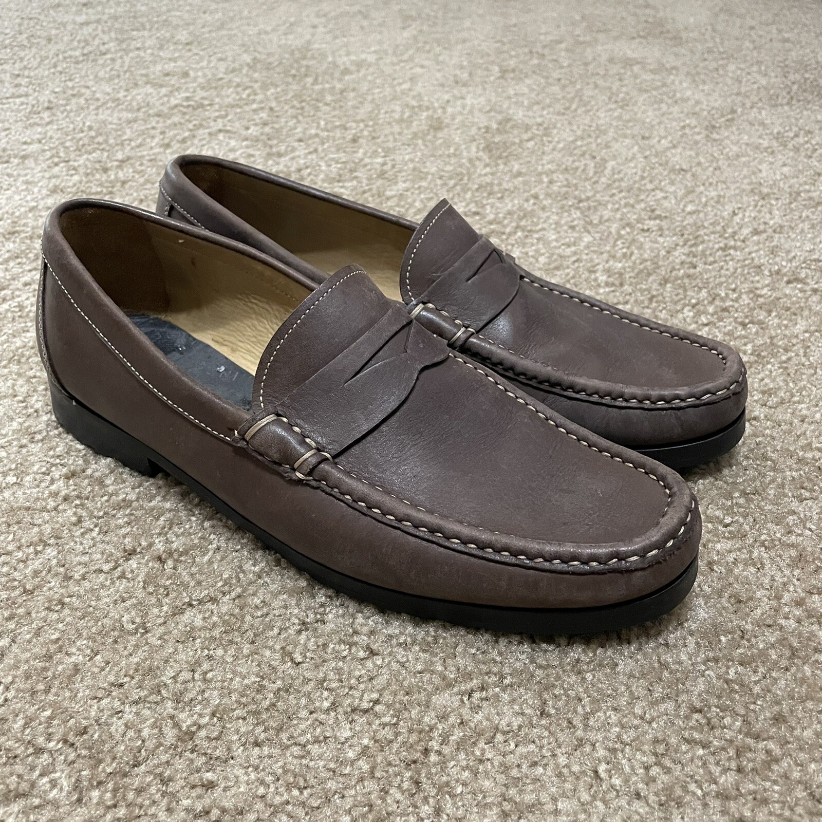 Brown Leather Penny Loafer Size 