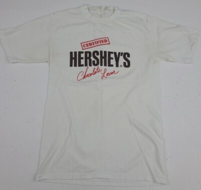 Vintage 80s Certified Hersheys Chocolate Lover Shirt Vtg 1980s USA Candy WORN*