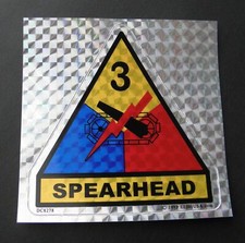 Army 3rd Armored Division Decal Sticker made in USA 3.25 inches