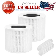 2 Pack True HEPA Filter Set Replacement for Levoit Core Mini Air Purifier