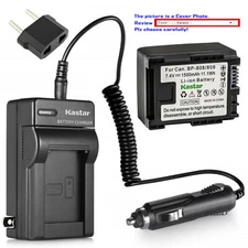 Kastar Battery AC Travel Charger for Canon BP-809 Canon VIXIA HF M406 HFM406