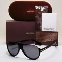 Tom Ford Sunglasses Polarised Black Pilot Gold FT0334 TF 334 Dimitry 01D 59mm