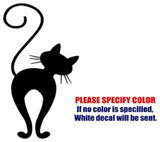 Cat Kitty Graphic Die Cut decal sticker Car Truck Boat Window Wall Laptop 7"