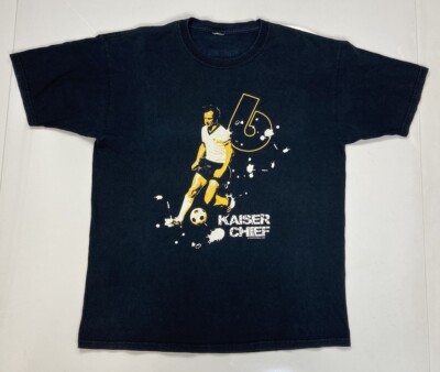 VINTAGE Punk Football Kaiser Chief 2007 Graphic T-shirt Men Large Black Soccer