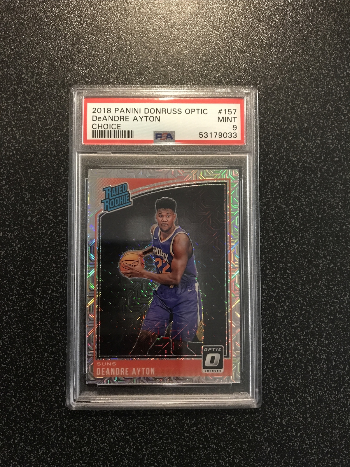 DEANDRE AYTON 2018 Donruss Optic CHOICE RATED ROOKIE RC #157 GRADED PSA 9 MINT