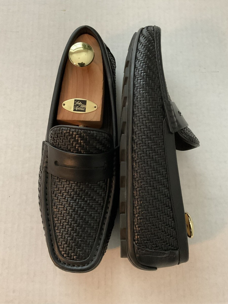 Ermenegildo Zegna Woven Leather Loafer - Size US 9 | eBay