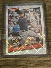 Trevor Story 2020 Panini Donruss Silver Highlights Colorado Rockies card #H-5