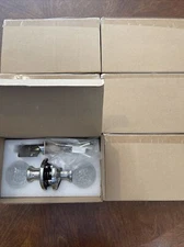 knobelite (6 Pack) Diamond Crystal Interior Door knobs Non Locking Hall & Closet