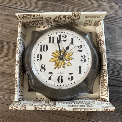 Sunbeam Quartz Wall Clock Vintage Retro Sunbeam Industrial School
