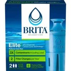 Brita Elite Replacement Water Filter for Pitchers and Dispensers, 2 Pack, Sealed