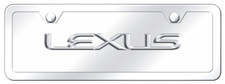 Lexus Oem Name Emblem On Mirrored Chrome Mini License Plate Official Licensed