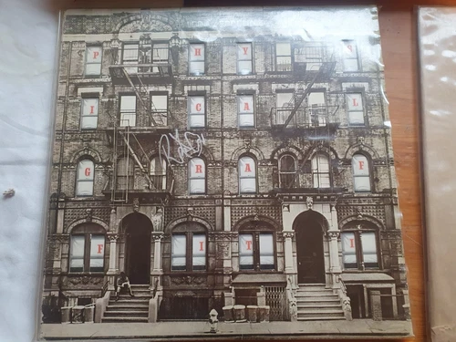 LED ZEPPELIN PHYSICAL GRAFFITI  *SIGNED by ROBERT PLANT* UK Original 2x LP EX+