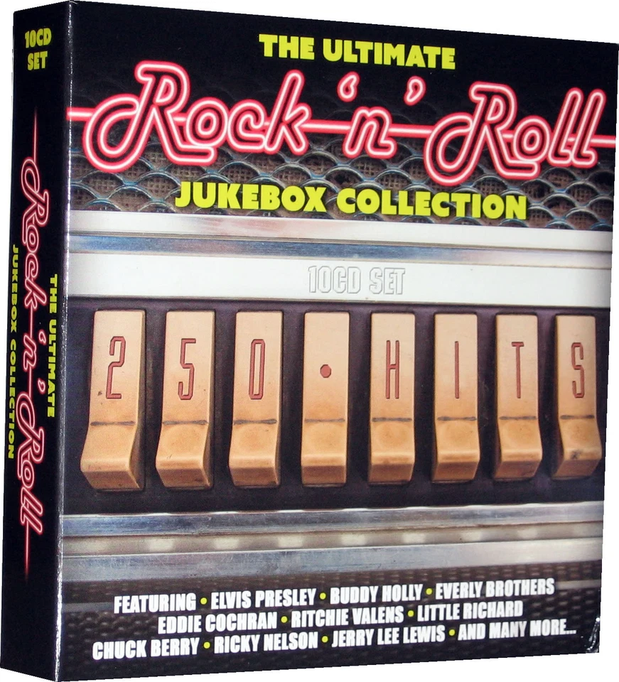 Rock n Roll 10 CDs 250 Hits The Ultimate Jukebox Collection Of 50s 60s Music New - Image 4 of 4