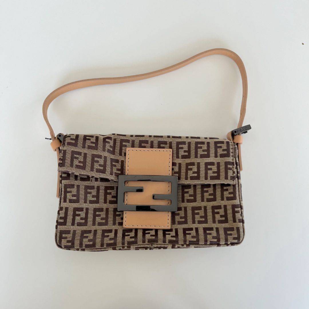 FENDI FF canvas mini bag【注目商品】★ Fendi Mini Canvas FF Baguette Bag | eBay