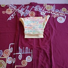 Japanese Vintage Long-sleeved Kimono Furisode and Obi