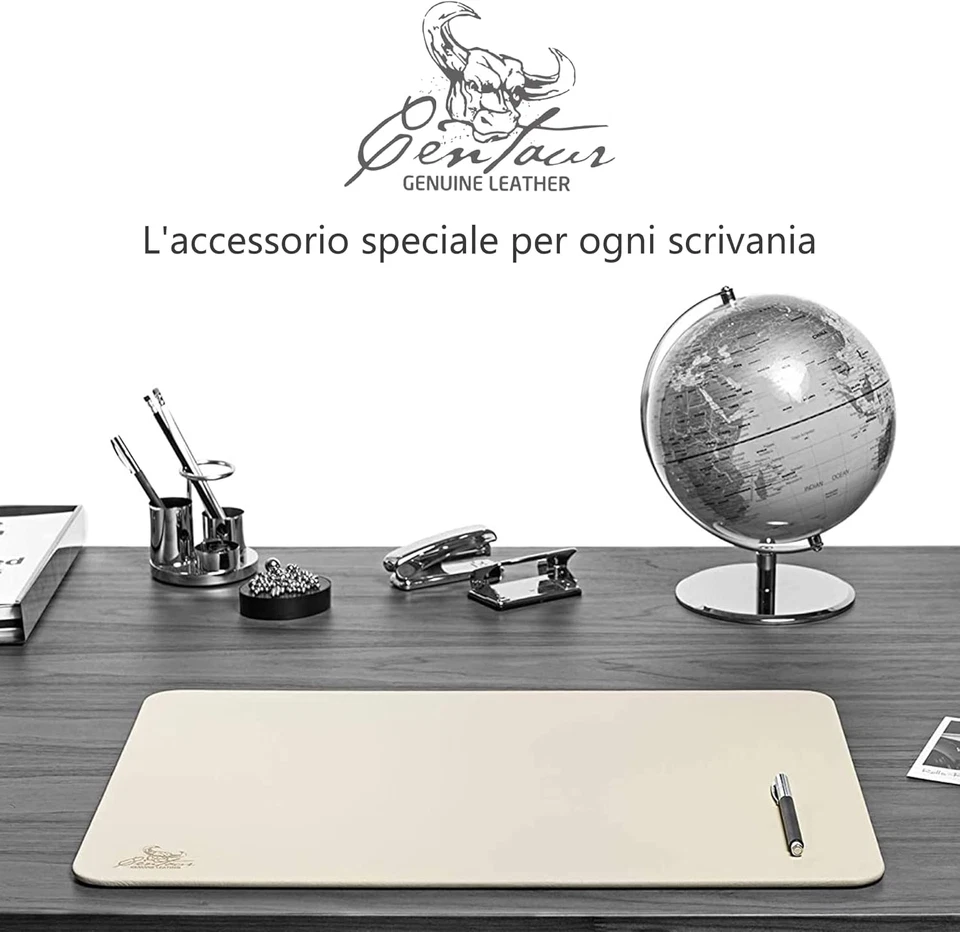 - Sottomano Da Scrivania in Pelle Di Alta Qualità per Scrivania Da Ufficio 50X70 - Immagine 2 di 4