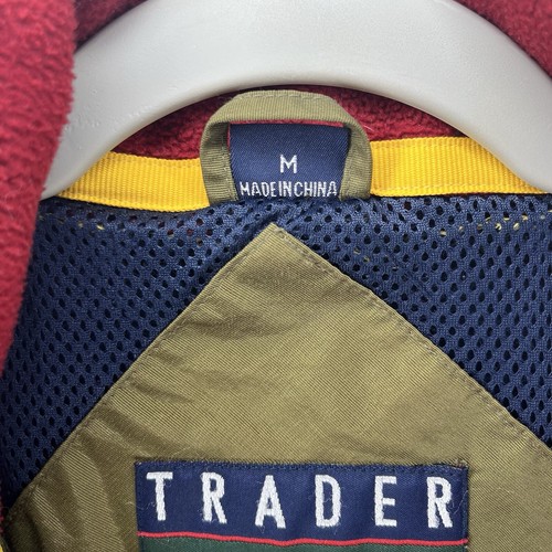 Vintage Trader Bay Fleece Zip Front Colorblock Hoodie Bomber Jacket Coat Men’s M - Picture 6 of 14