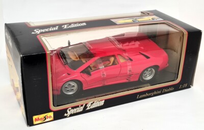 Maisto 1/18 - Lamborghini Diablo 1990 Red Diecast Scale Model Car