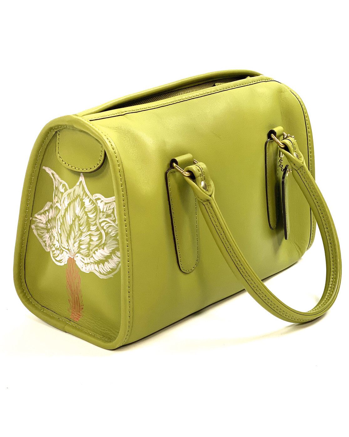 Vintage Coach Bag 17995 RARE Lime Green Madison Bag S… Gem