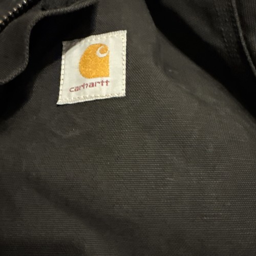 VTG Carhartt J02 BLK 46 Tall XLarge Black Traditional Arctic Jacket JQ195 0542 - Picture 12 of 18