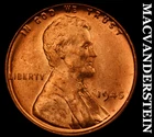 1945 Lincoln Wheat Cent - Red Choice Gem Brilliant Unc  No Reserve  #K677