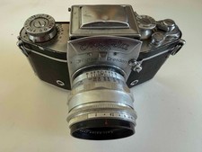 Vintage Exakta VX Camera Carl Zeiss Jena Biotar 58mm f/2 Lens Bellows Kit