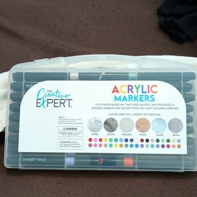 The Creative Expert Acrylic Paint Markers 36ct Water-Based Glossy