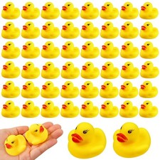 Rubber Ducks Bath Toys 50PCS Mini Ducks Bulk for Kids Baby Shower Decorations...