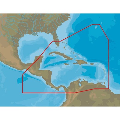 C-MAP M-NA-D065-MS 4D NA-D065 Caribbean & Central America -microSD /SD 