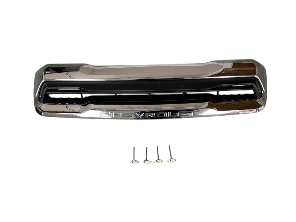 NEW 2024-2025 Chevy Silverado 2500-3500HD front upper hood vent CHROME 85642275 - Image 3 of 4