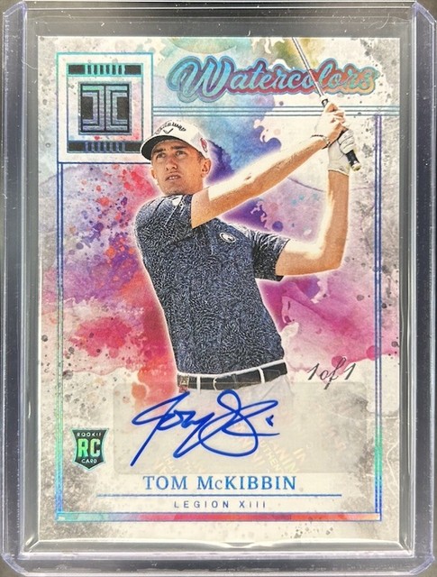 2025 Panini Impeccable LIV Golf TOM MCKIBBIN Watercolors RC Auto Platinum #1/1