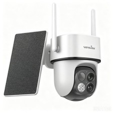 Wansview Wireless Outdoor Solar Security Camera 2K 360 Home Wifi PTZ System