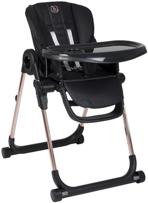 BabyGO Divan Hochstuhl Kinderstuhl Kinderhochstuhl schwarz TOP