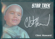 Star Trek Original Series 50th Anniversary Clint Howard Silver Autograph Card