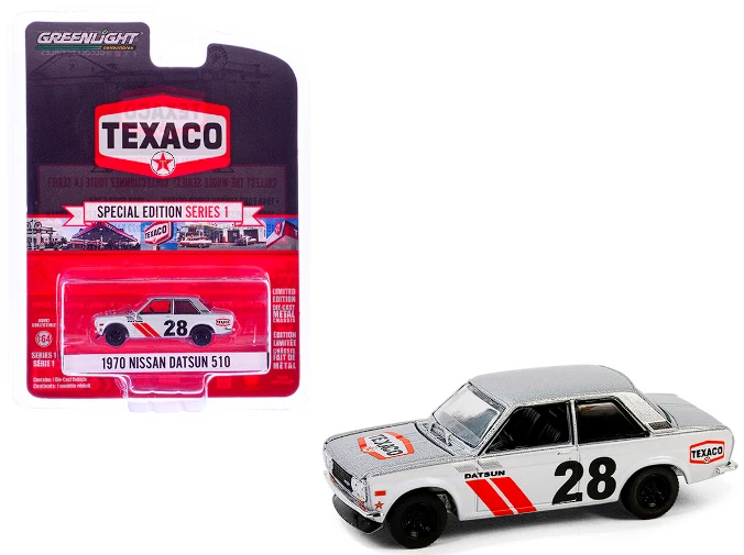 Greenlight 1970 Nissan Datsun 510 Texaco Special Edition Diecast 1/64 - Imagen 2 de 2