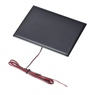 5V 1.21W 220mA Mini Solar Panels with Cable, 110 x 80mm