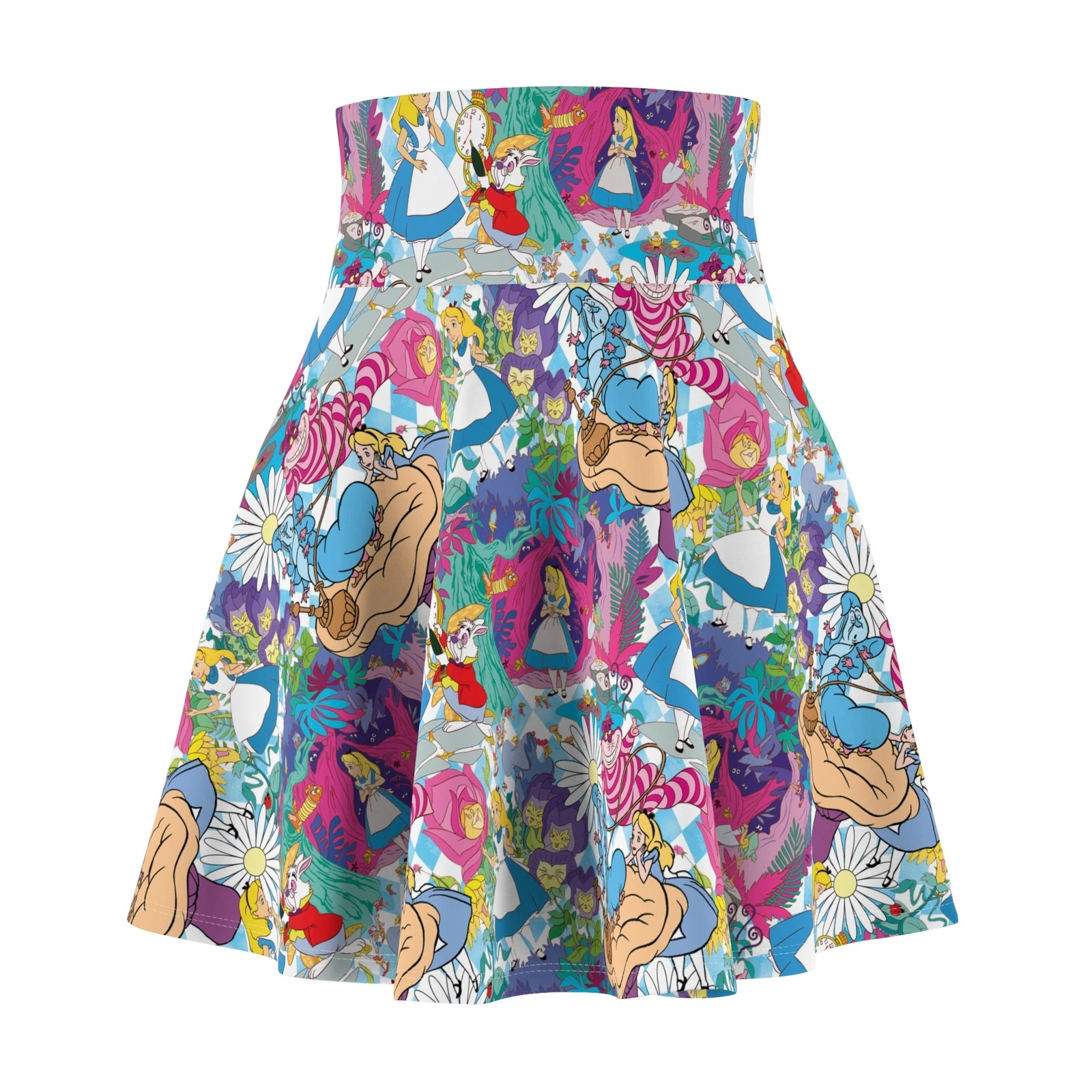 Alice In Wonderland Women's Skater Skirt, Gift for Her
