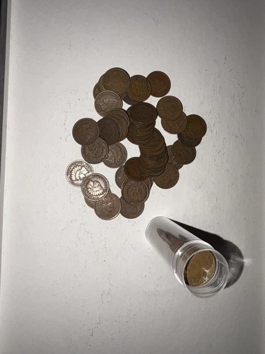 100 Indian Head Pennies (Cents) 1900-1908 Good - Very Good