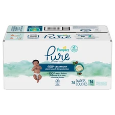 Pampers Pure Protection Diapers Super Pack - Size 0 - 76ct