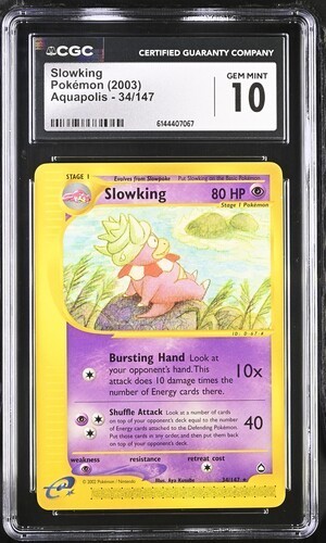 Slowking graded CGC 10 for sale on eBay