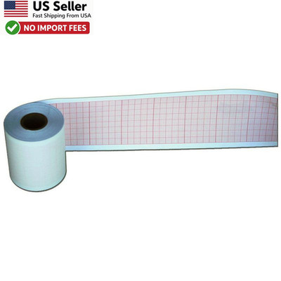Contec 80A ECG Chart Paper 50mm x 20m 10 Rolls Medical Recording FROM USA 