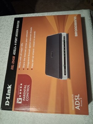 D-Link ADSL2+ 4-Port Modem Router DSL-2543B