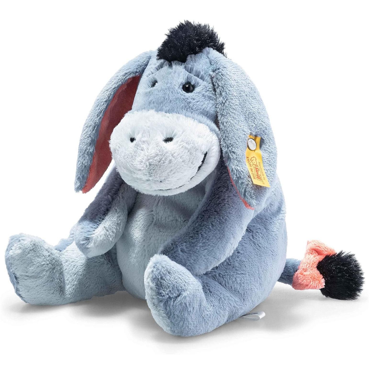 Steiff 024603 Eeyore 25 Blue-Gray Sitting - Plush Soft Toy - Image 2