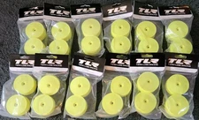 TLR 22X-4 FRONT WHEELS RIMS YELLOW ELITE LOT TLR43021 22 22T PROLINE JCONCEPTS