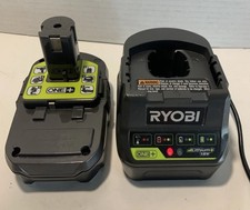 RYOBI ONE 18V LITHIUM ION P189 BATTERY AND P118 CHARGER COMBO 2 Ah Battery