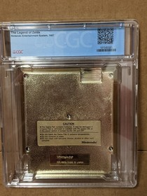 Legend of Zelda NES Nintendo CGC 7.0 Graded 5 Screw TM First Print Cart Not WATA