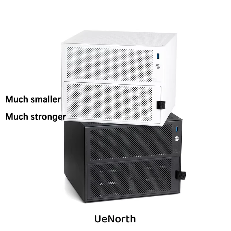 UE-S6 six-slot NAS chassis itx motherboard DIY desktop storage server small case - Bild 3 von 4