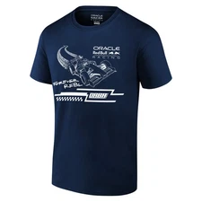 Icon Sports Official Licensed Oracle Red Bull Racing Cotton Tee Adults Navy 563